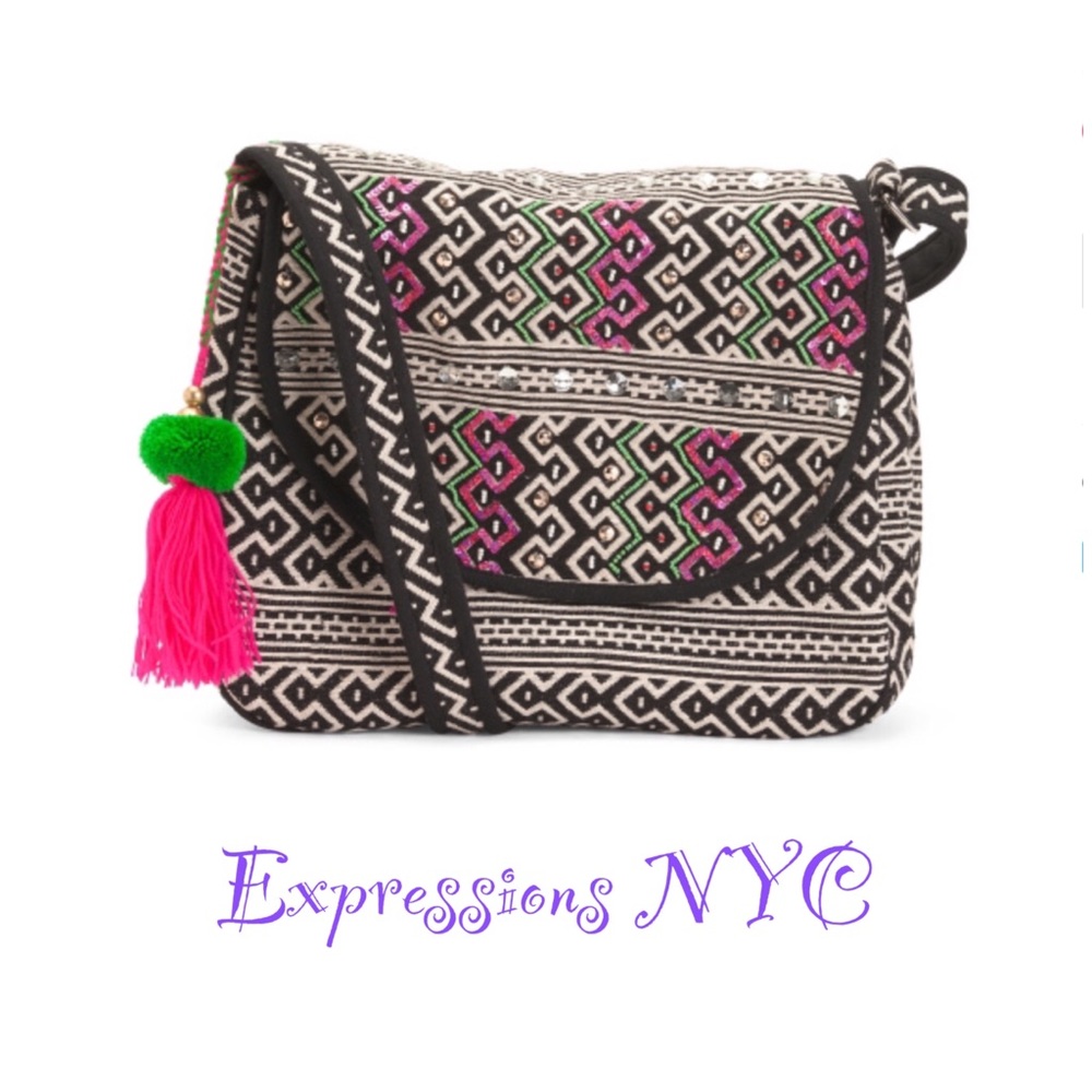 Embroidered Gypsy Crossbody Bag
